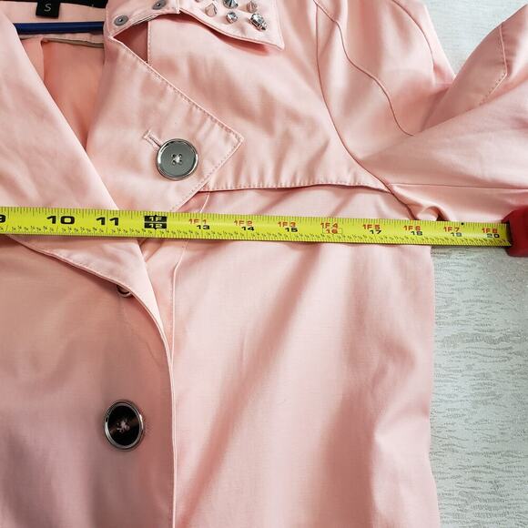 Sam Edelman Cute Goth Studded pink jacket Small Rockstar girlfriend Punk Edgy - Picture 10 of 10